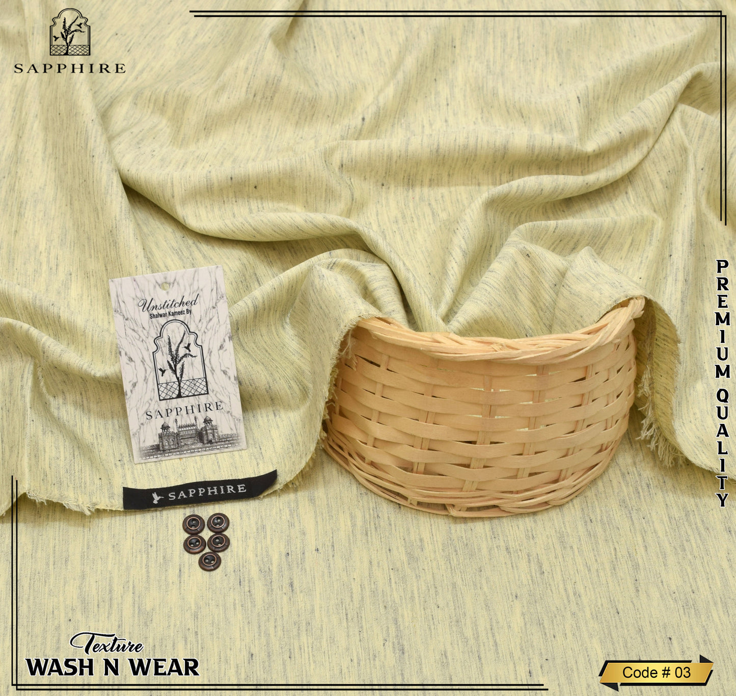 Sapphire Texture Wash&Wear (Code 3)