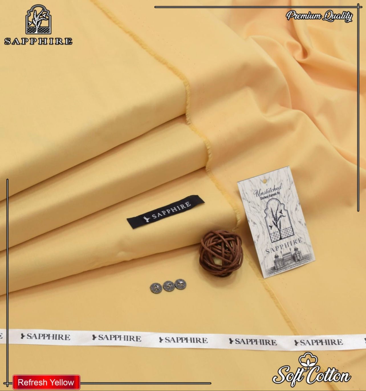 Sapphire Cotton (Yellow)